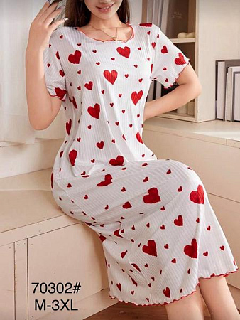 Ночнушка Anion 70302 white - делук