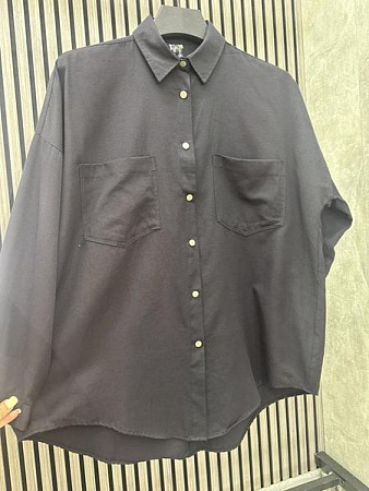 Рубашка Nefertiti NF142 black - делук