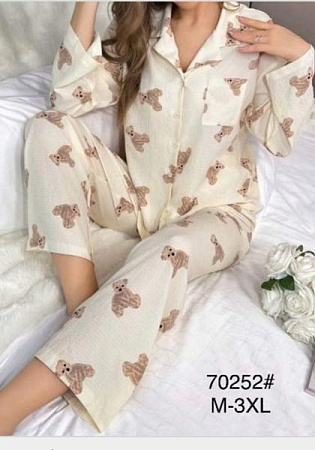 Пижама Romeo Life 70252 beige - делук