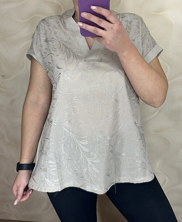 Футболка Levisha 26003 grey - делук