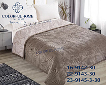 Покривало велюрове «Монстера» + 2 наволочки 9143-30 brown - делук