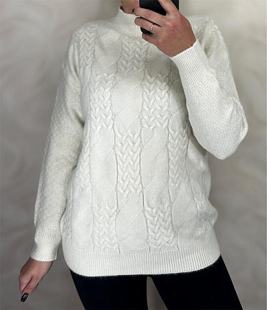 Свитер Elena&Vika 26382 white Свитер Elena&Vika 26382 white - делук