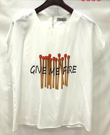 Футболка Lida 9595 white - делук