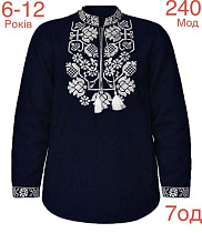 Вышиванка Надийка ND838-240 black - делук