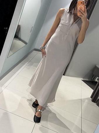 Платье Comod H2395-1 l.grey - делук