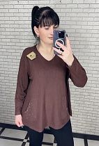 Свитер Levisha 25204 brown - делук