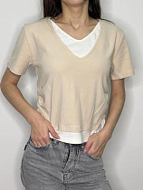 Футболка Kosta M072 l.beige - делук