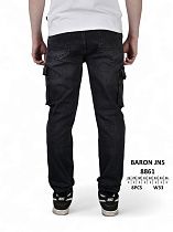 Джинсы God Baron 8861 black - делук