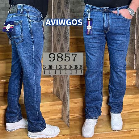 Джинсы God Baron 9857-1 blue - делук