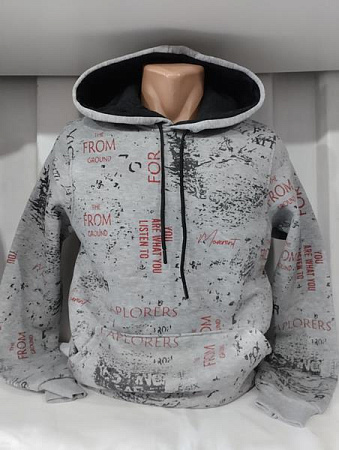 Худи Panda 1401 grey - делук