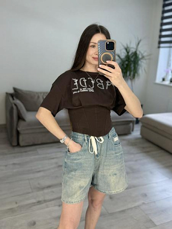 Футболка S.Style 648 brown - делук