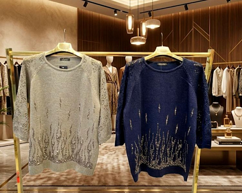 Свитер Julia JL1023 navy - делук