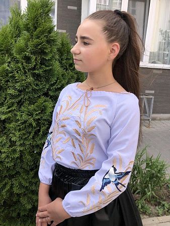 Вышиванка Moda School M19 white - делук