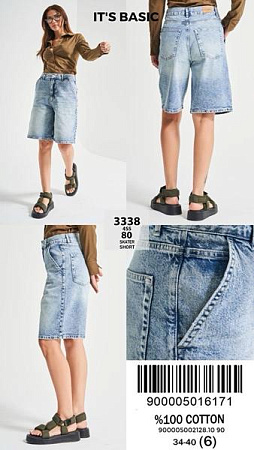 Шорты Ruxa 3338-4-80 l.blue - делук