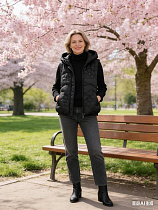 Жилетка Jacket M2803 black - делук