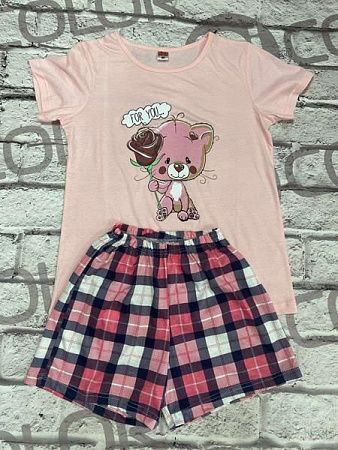 Пижама Sss Annet DO28 pink - делук