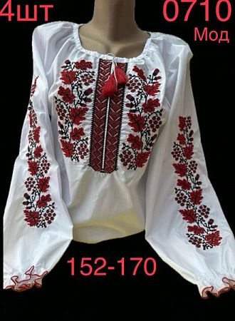 Вышиванка Надийка 0710-2 white - делук