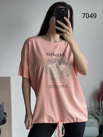 Футболка Fsn 7049 peach - делук