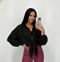 Рубашка Lora LR1001 black - делук