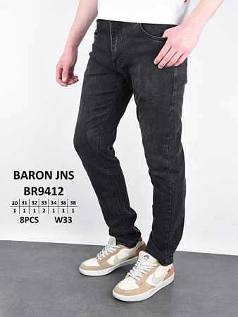 Джинсы Baron Jeans BR9412 black - делук