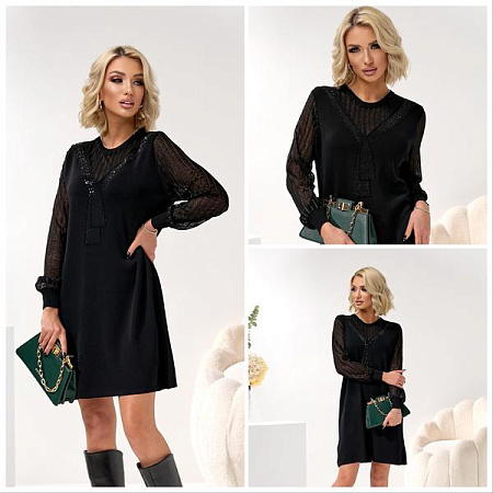 Платье Lola LL462 black - делук
