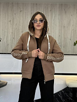 Кофта Спорт Jjf 50147 beige - делук
