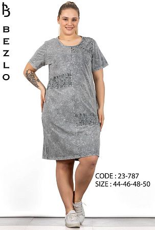 Платье Alberk 23-787 grey - делук