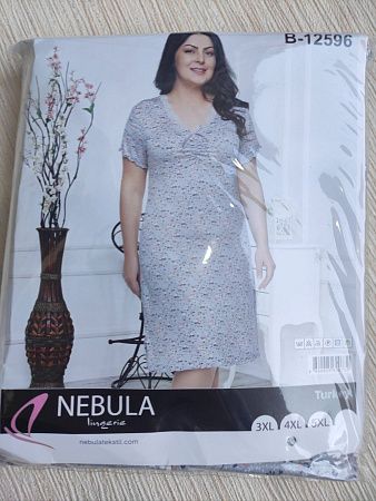 Ночнушка No Brand B12596 grey - делук