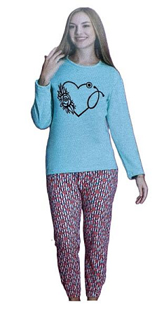 Пижама Homewear 15329 l.blue - делук