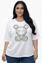 Футболка Elena&Vika 25102 white - делук