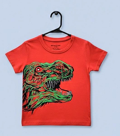 Футболка Dino DN63 red - делук