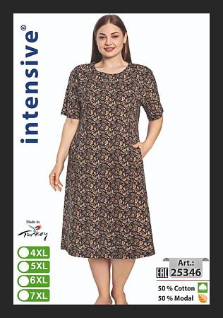Платье Cotpark 25346 brown - делук