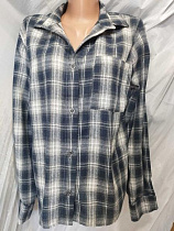 Рубашка Bishoff 584 navy-white (XL-3XL) - делук