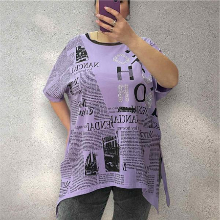 Футболка Elena&Vika 25319 lilac - делук