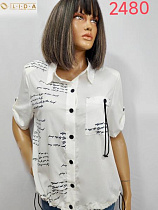 Рубашка Lida 2480 white - делук