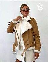 Дубленка Dorimodes 635 d.beige - делук