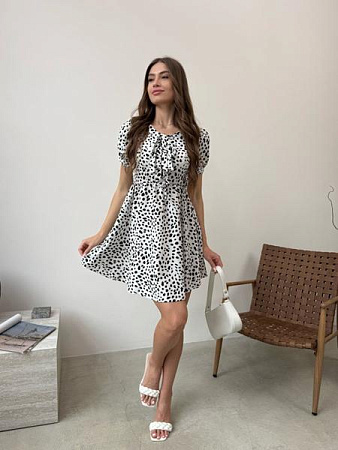 Платье Arina 1601 white - делук
