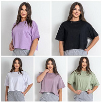 Футболка Levisha 54002 lilac - делук