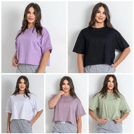 Футболка Levisha 54002 lilac - делук