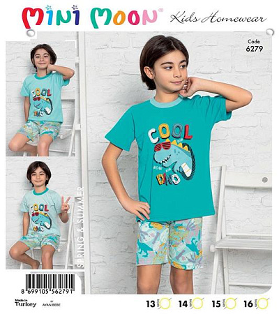 Пижама Disneyopt Kids DS365-6279 mint (13-16) - делук