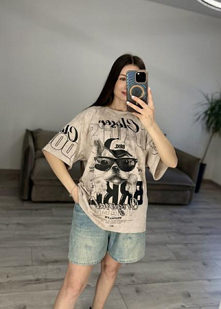 Футболка S.Style 40-1 beige - делук