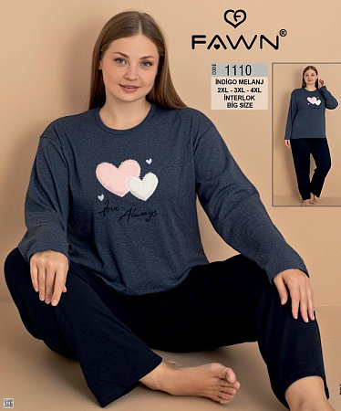 Пижама Trikotag 1110 d.grey - делук