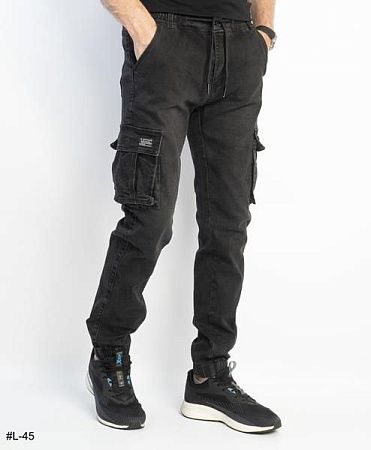 Джоггеры Basanjiu L45 grey - делук