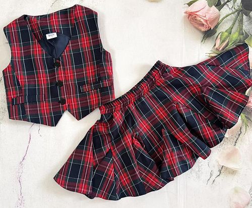 Костюм Moda School 8556 red-black - делук