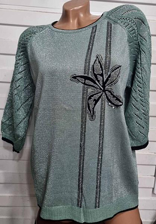 Свитер Julia 2132 green - делук
