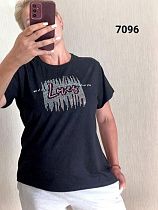 Футболка Fsn 7096 black - делук