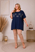 Туника Global GL276 navy - делук