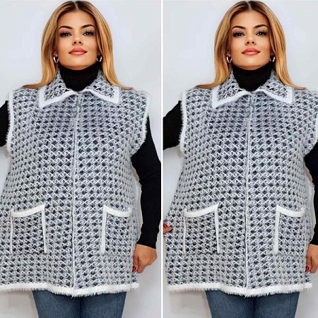 Жилетка Romeo Life RL1059 grey - делук