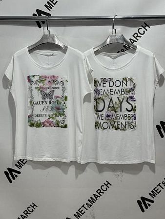 Футболка Met&March 3D white-pink - делук