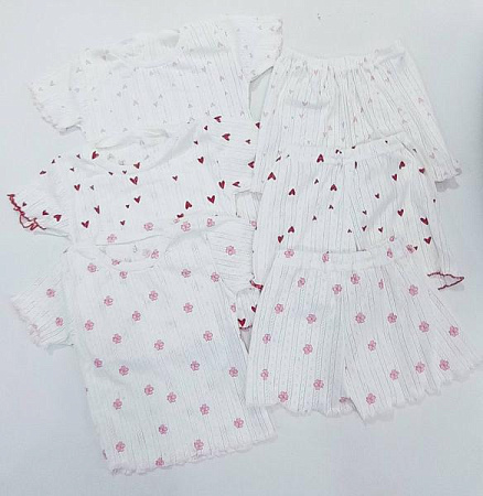 Пижама Meloria ML3972 white-d.pink - делук